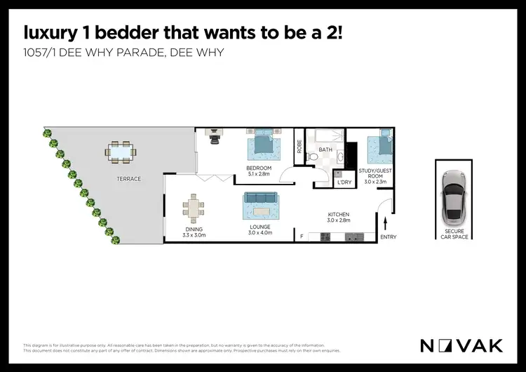 Floorplan of Homely apartment listing, 1057/1 Dee Why Parade, Dee Why NSW 2099