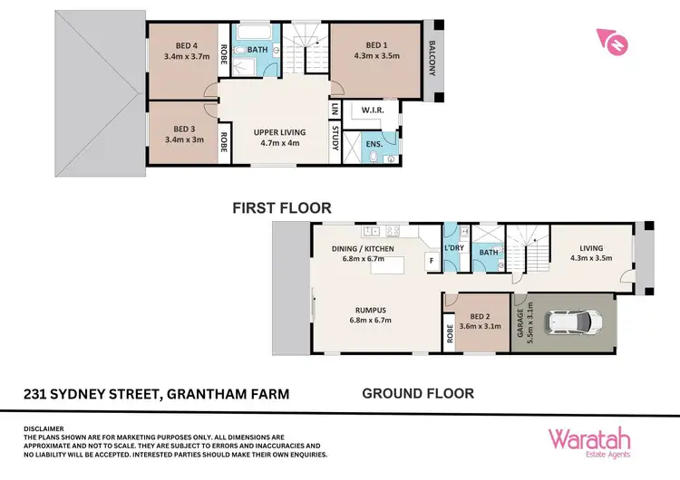 Floorplan of Homely house listing, 231 Sydney Street, Riverstone NSW 2765