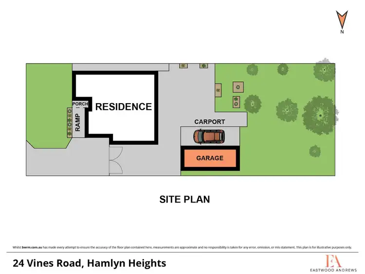 Floorplan of Homely house listing, 24 Vines Road, Hamlyn Heights VIC 3215