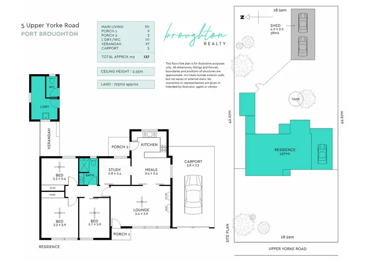 Floorplan of Homely house listing, 5 Upper Yorke Road, Port Broughton SA 5522