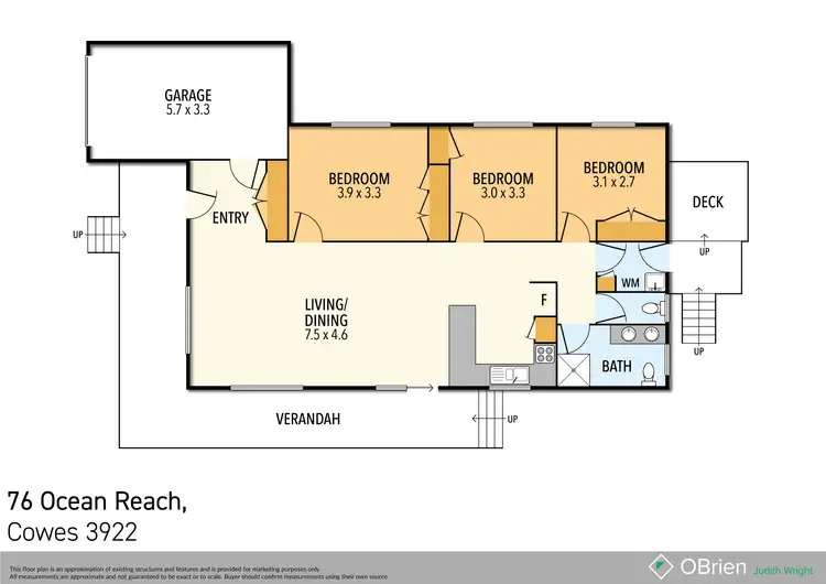 Floorplan of Homely house listing, 76 Ocean Reach, Cape Woolamai VIC 3925