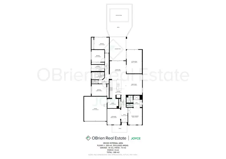 Floorplan of Homely house listing, 16 Fairway Drive, Waldara VIC 3678