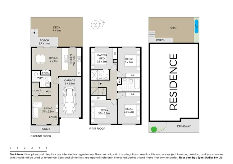 Floorplan of Homely townhouse listing, 85 Ludhiana Glade, Schofields NSW 2762