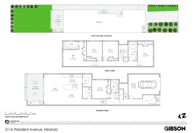 Floorplan of Homely semi-detached listing, 211A President Avenue, Miranda NSW 2228