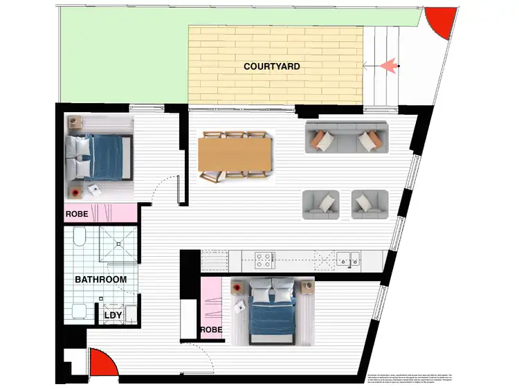 Floorplan of Homely apartment listing, 113 Portman Street, Zetland NSW 2017