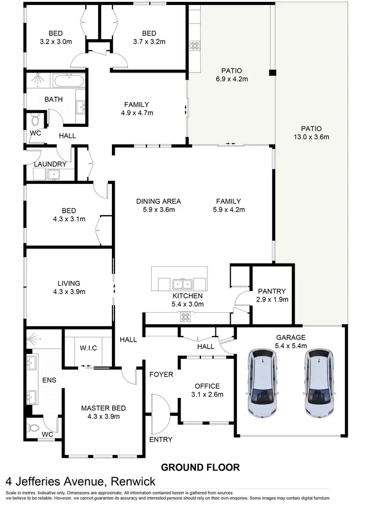 Floorplan of Homely house listing, 4 Jefferis Avenue, Renwick NSW 2575