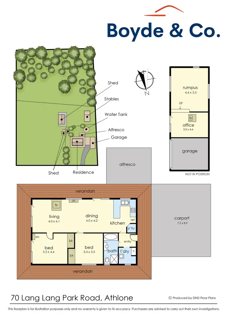 Floorplan of Homely house listing, 70 Lang Lang Park Road, Athlone VIC 3818