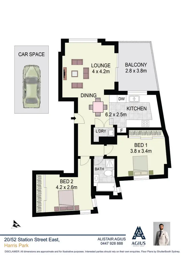 Floorplan of Homely apartment listing, 20/52 Station Street East, Harris Park NSW 2150