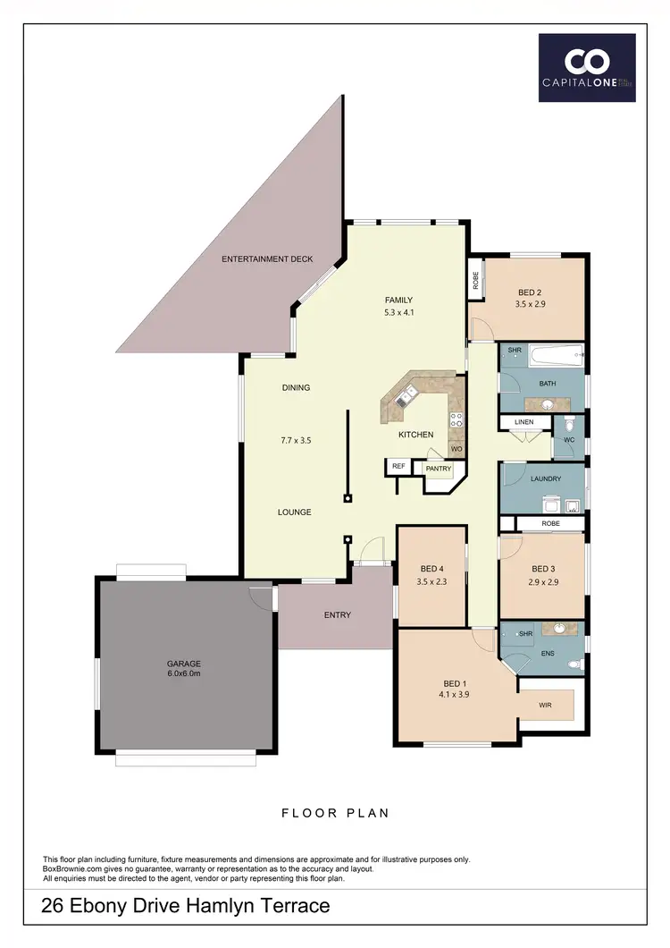 Floorplan of Homely house listing, 26 Ebony Drive, Hamlyn Terrace NSW 2259