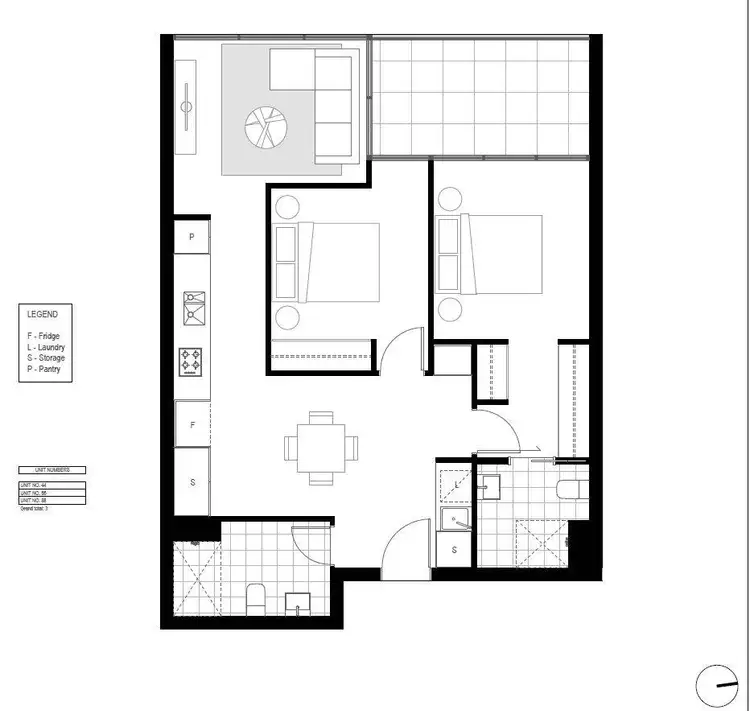 Floorplan of Homely apartment listing, 207/100 De Burgh Street, Lyneham ACT 2602