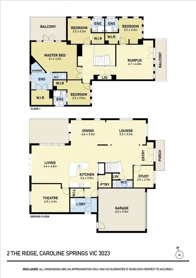 Floorplan of Homely house listing, 2 The Ridge, Caroline Springs VIC 3023