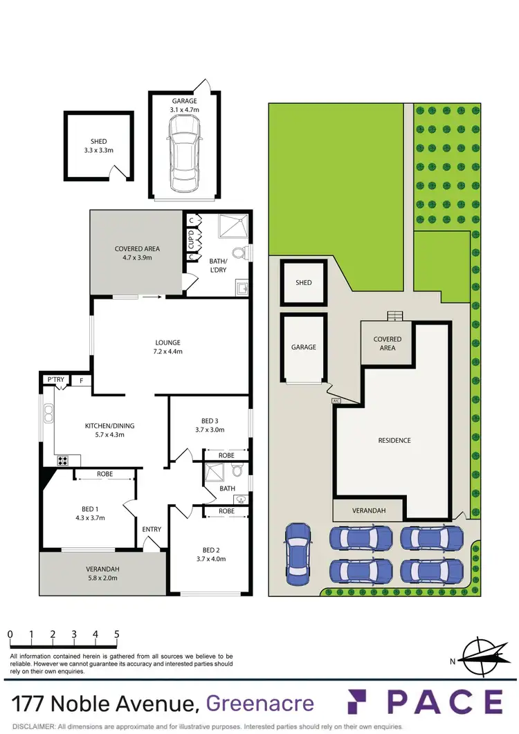 Floorplan of Homely house listing, 177 Noble Avenue, Greenacre NSW 2190