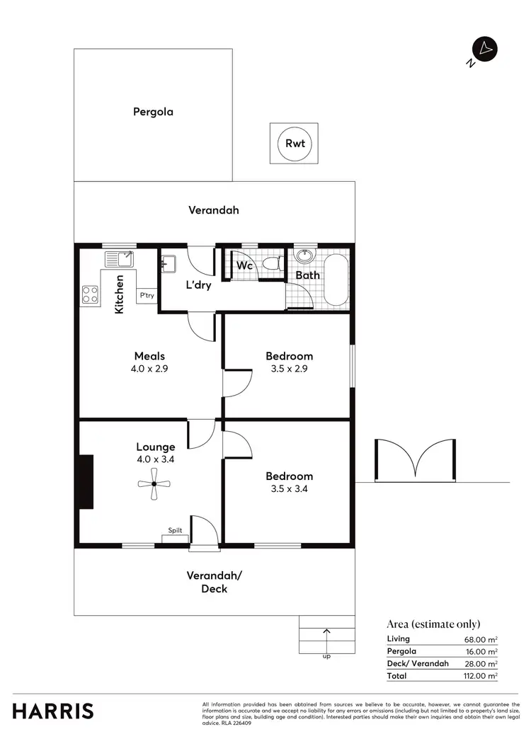 Floorplan of Homely house listing, 22 Stakes Crescent, Elizabeth Downs SA 5113