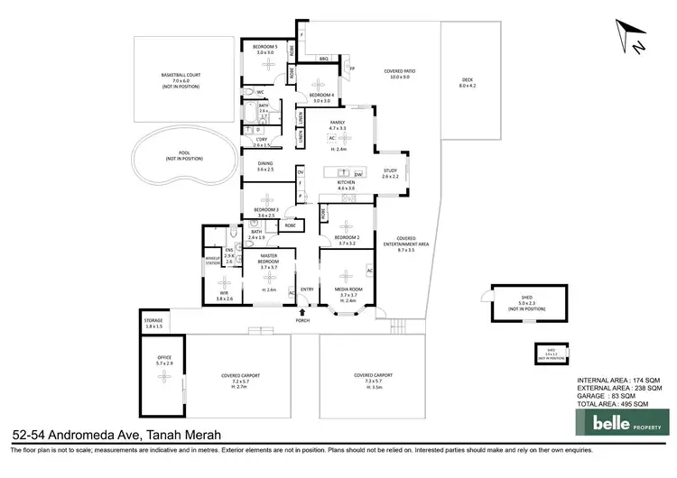 Floorplan of Homely house listing, 52-54 Andromeda Avenue, Tanah Merah QLD 4128