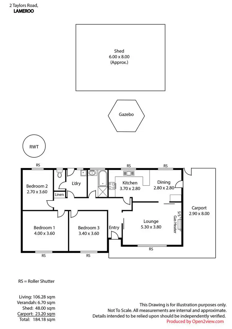 Floorplan of Homely house listing, 2 Taylors Road, Lameroo SA 5302