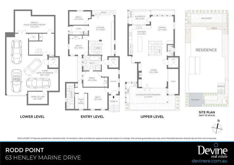 Floorplan of Homely house listing, 63 Henley Marine Drive, Rodd Point NSW 2046
