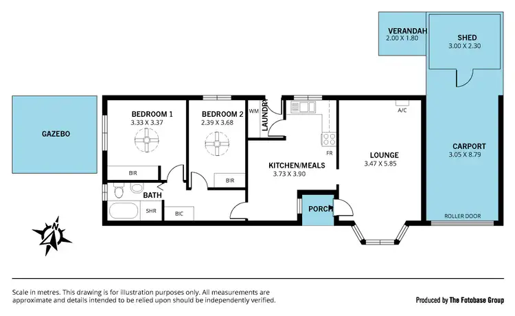 Floorplan of Homely unit listing, 3/19 Caroona Avenue, Hove SA 5048