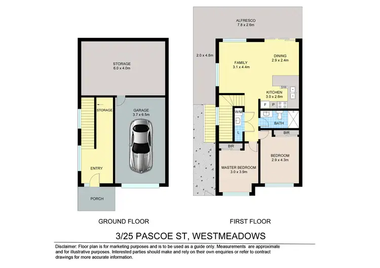 Floorplan of Homely unit listing, 3/25 Pascoe Street, Westmeadows VIC 3049