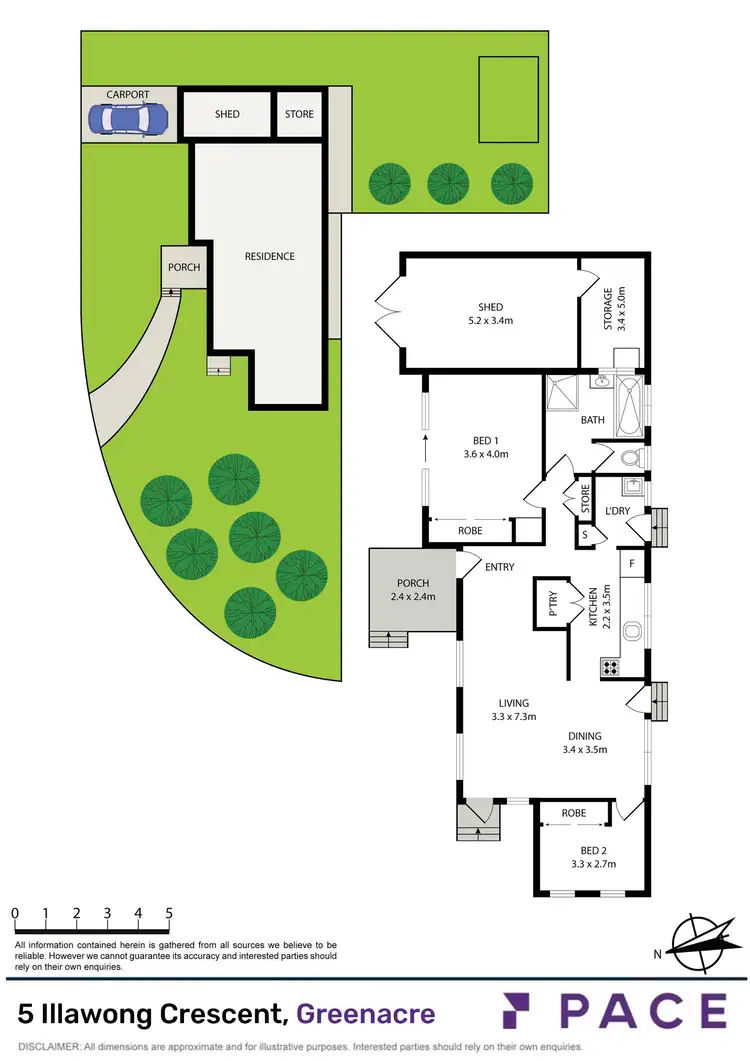 Floorplan of Homely house listing, 5 Illawong Crescent, Greenacre NSW 2190