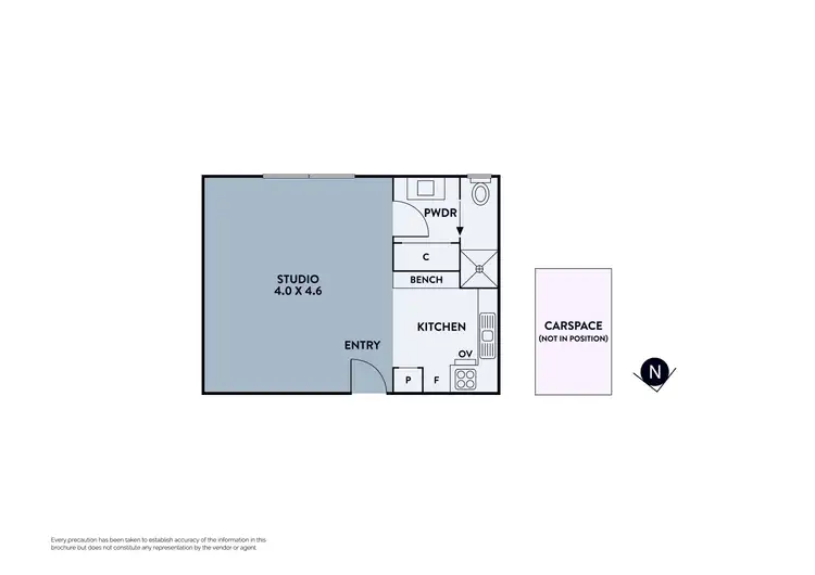 Floorplan of Homely studio listing, 7/11-13 Cooma Street, Preston VIC 3072