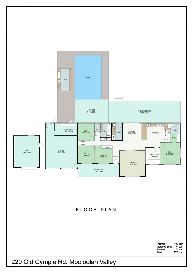 Floorplan of Homely house listing, 220 Old Gympie Road, Mooloolah Valley QLD 4553