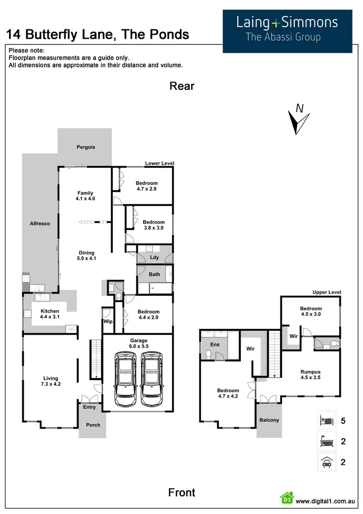 Floorplan of Homely house listing, 14 Butterfly Lane, The Ponds NSW 2769