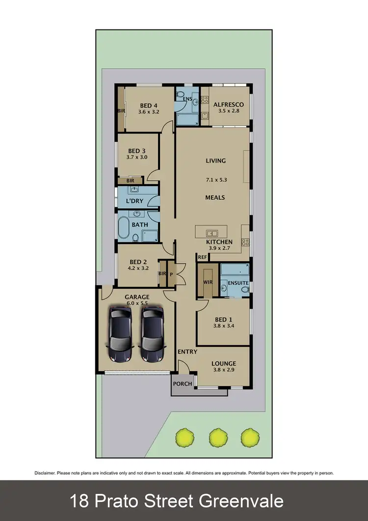 Floorplan of Homely house listing, 18 Prato Street, Greenvale VIC 3059