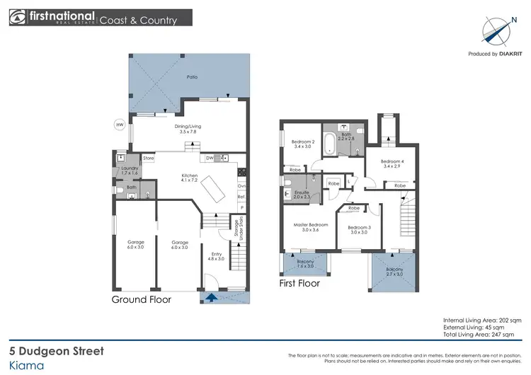 Floorplan of Homely townhouse listing, 5 Dudgeon Street, Kiama NSW 2533