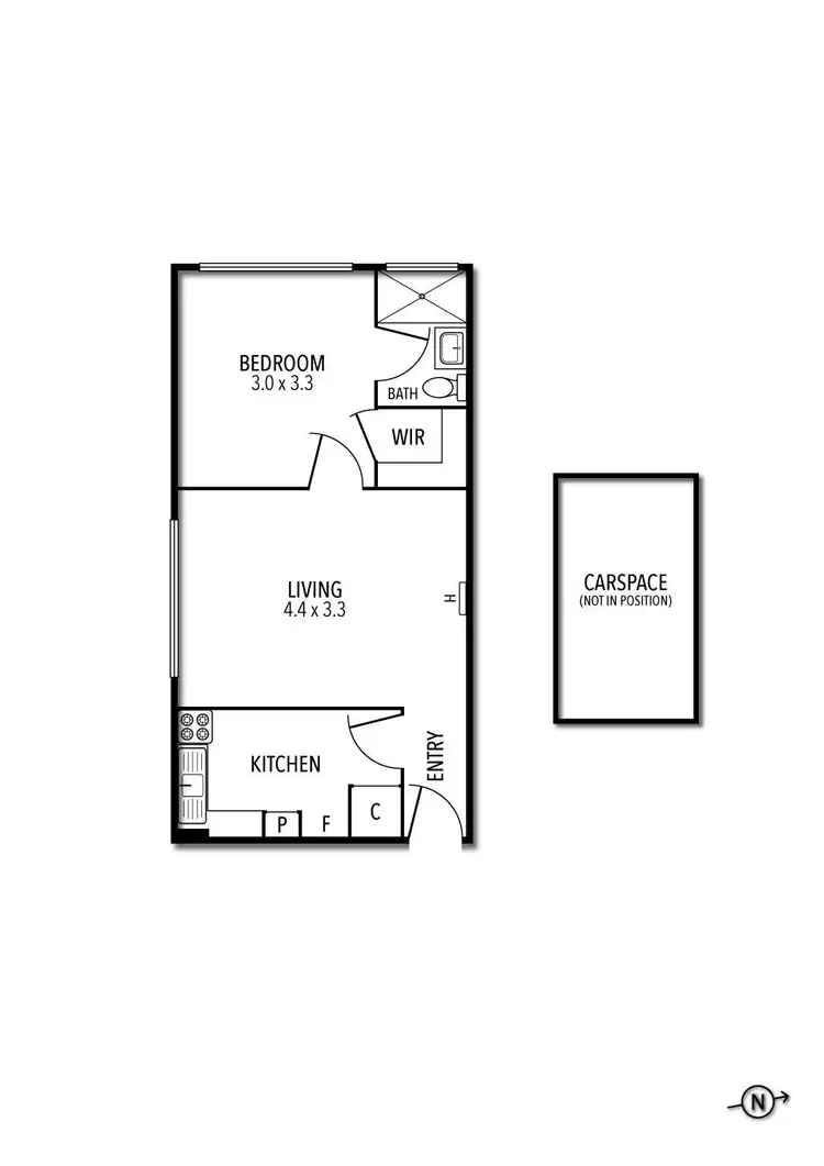 Floorplan of Homely apartment listing, 6/13-15 Lambert Street, Richmond VIC 3121