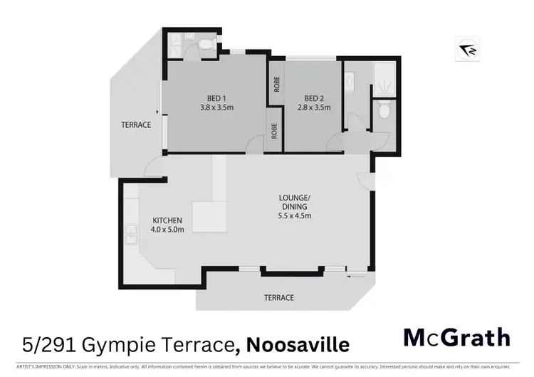 Floorplan of Homely apartment listing, 5/291 Gympie Terrace, Noosaville QLD 4566