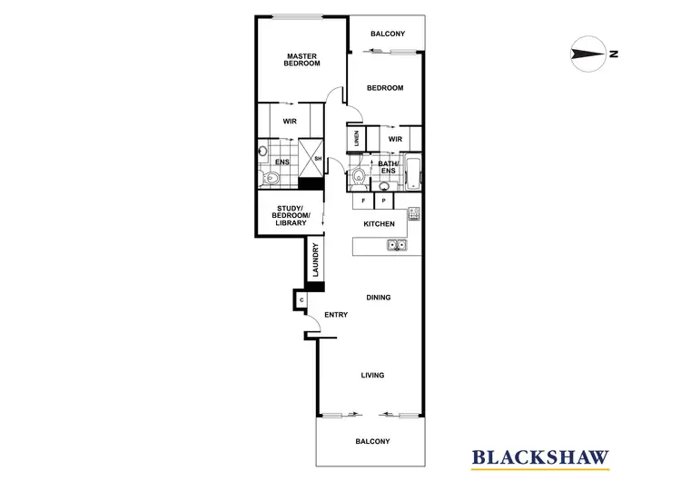 Floorplan of Homely apartment listing, 24/219A Northbourne Avenue, Turner ACT 2612