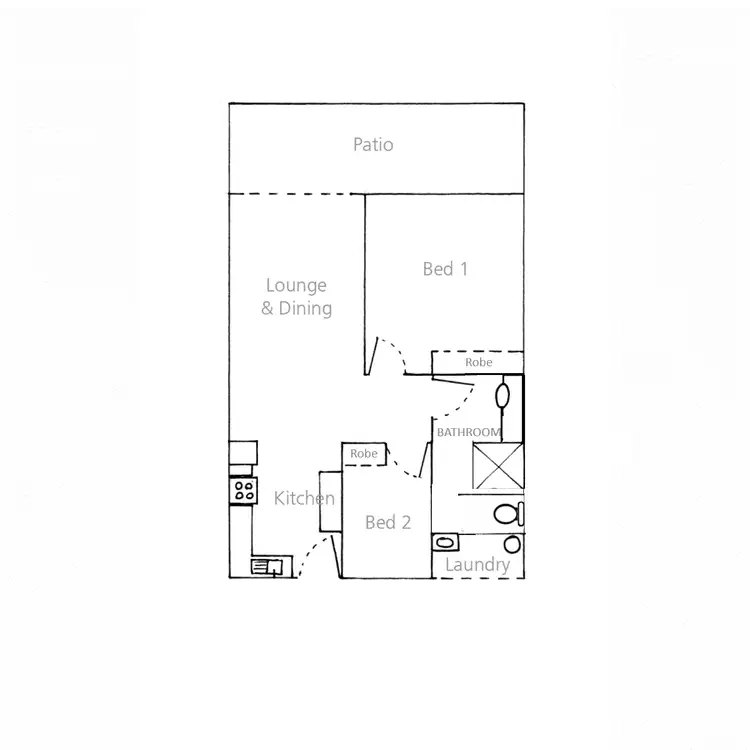 Floorplan of Homely unit listing, 1/126-128 Greenslopes Street, Edge Hill QLD 4870