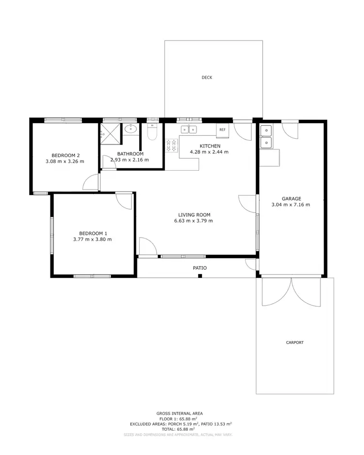 Floorplan of Homely house listing, 7 Leslie Street, Mooroobool QLD 4870