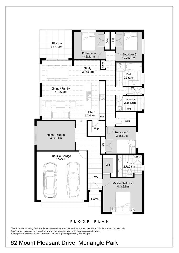 Floorplan of Homely house listing, 62 Mount Pleasant Drive, Menangle Park NSW 2563
