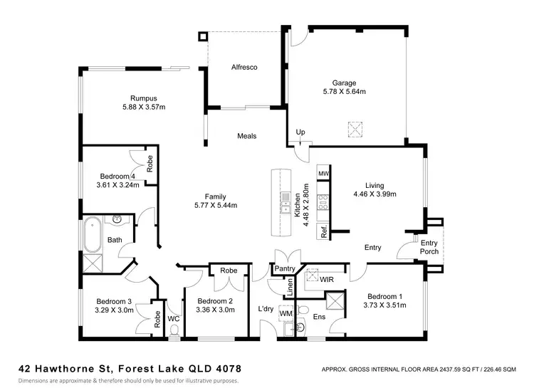 Floorplan of Homely house listing, 42 Hawthorne Street, Forest Lake QLD 4078