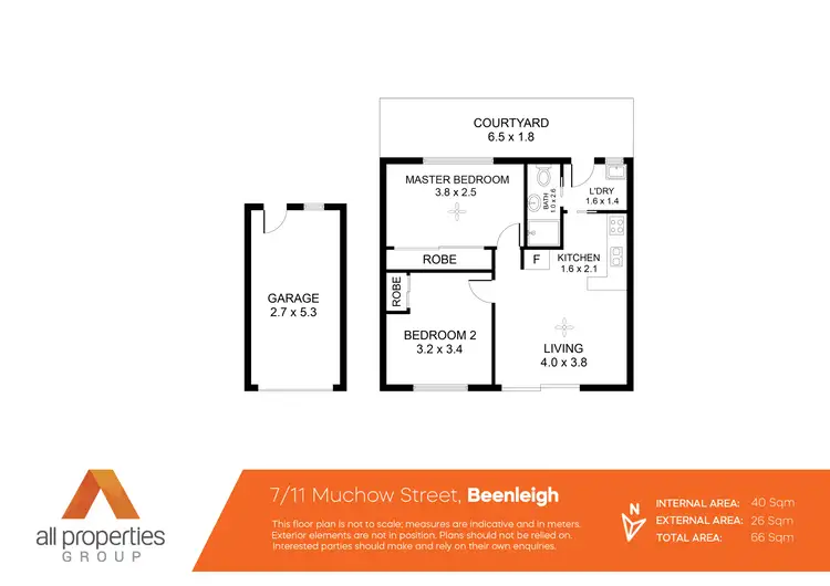 Floorplan of Homely unit listing, 7/11 Muchow Street, Beenleigh QLD 4207