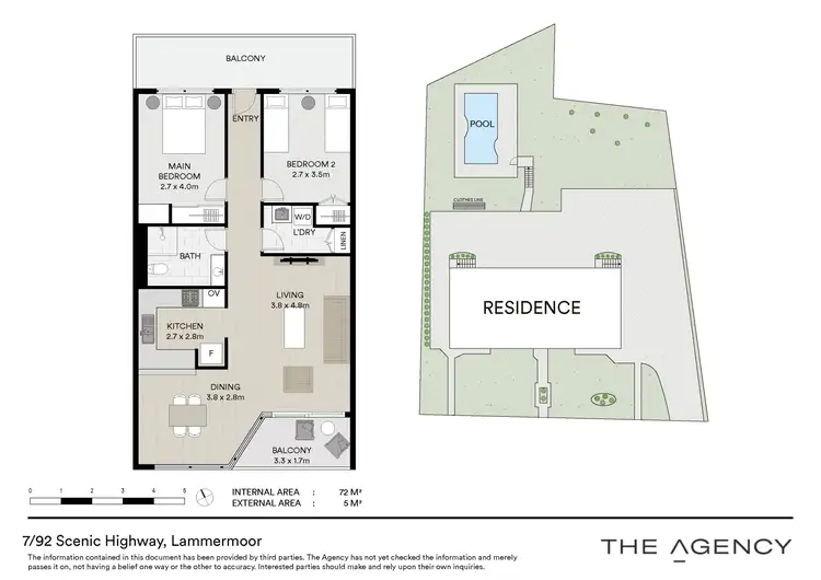 Floorplan of Homely unit listing, 7/92-94 Scenic Highway, Lammermoor QLD 4703