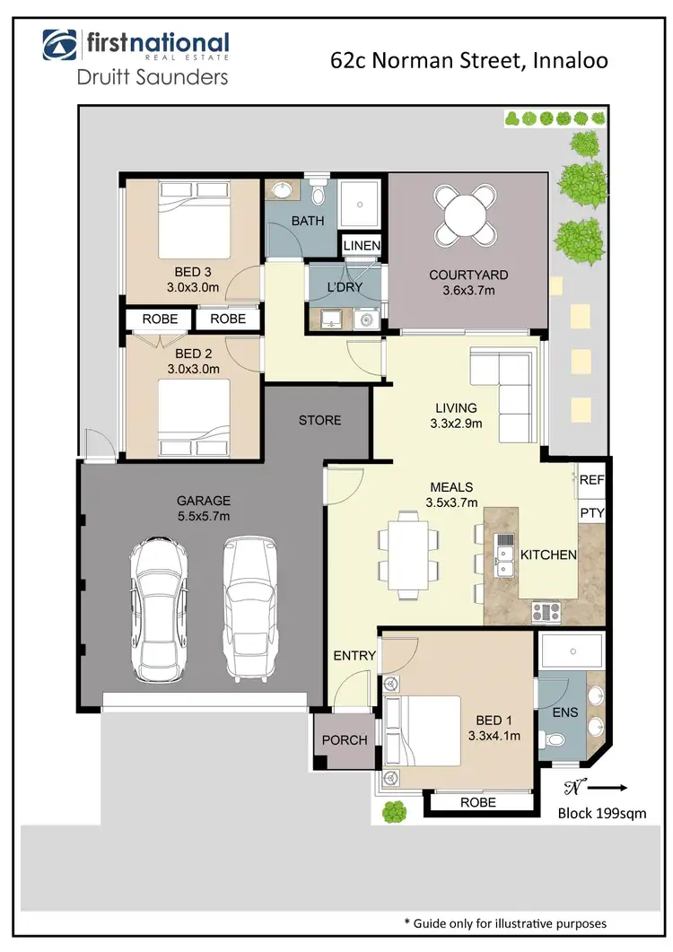 Floorplan of Homely villa listing, 62C Norman Street, Innaloo WA 6018