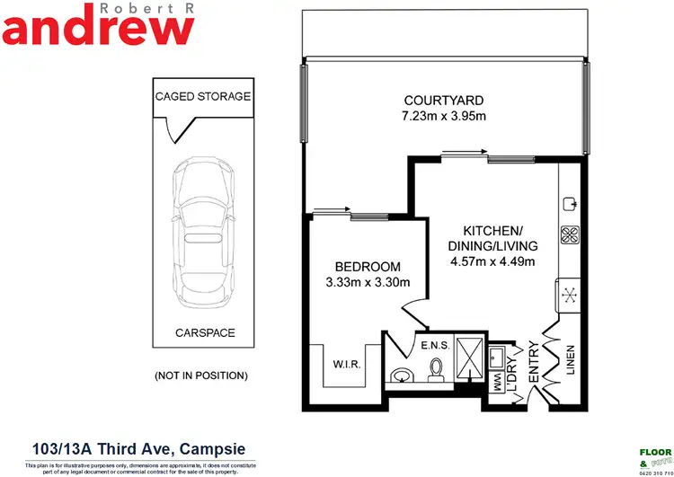 Floorplan of Homely apartment listing, 103/13A Third Ave Avenue, Campsie NSW 2194