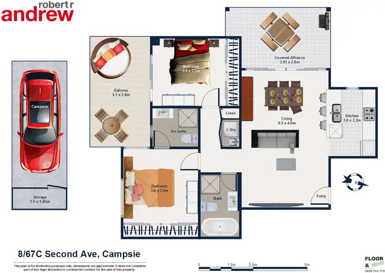 Floorplan of Homely apartment listing, 8/67C Second Avenue, Campsie NSW 2194