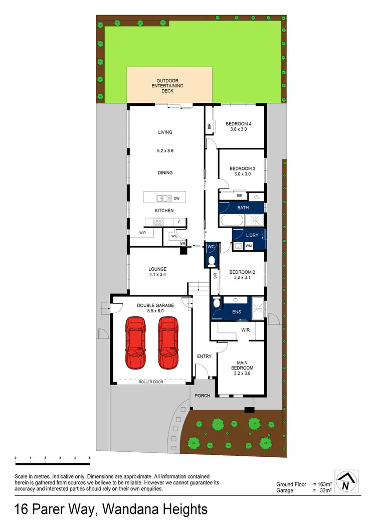 Floorplan of Homely house listing, 16 Parer Way, Wandana Heights VIC 3216