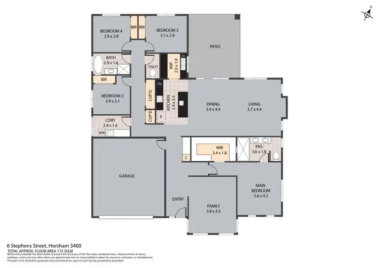 Floorplan of Homely house listing, 6 Stephens Street, Horsham VIC 3400
