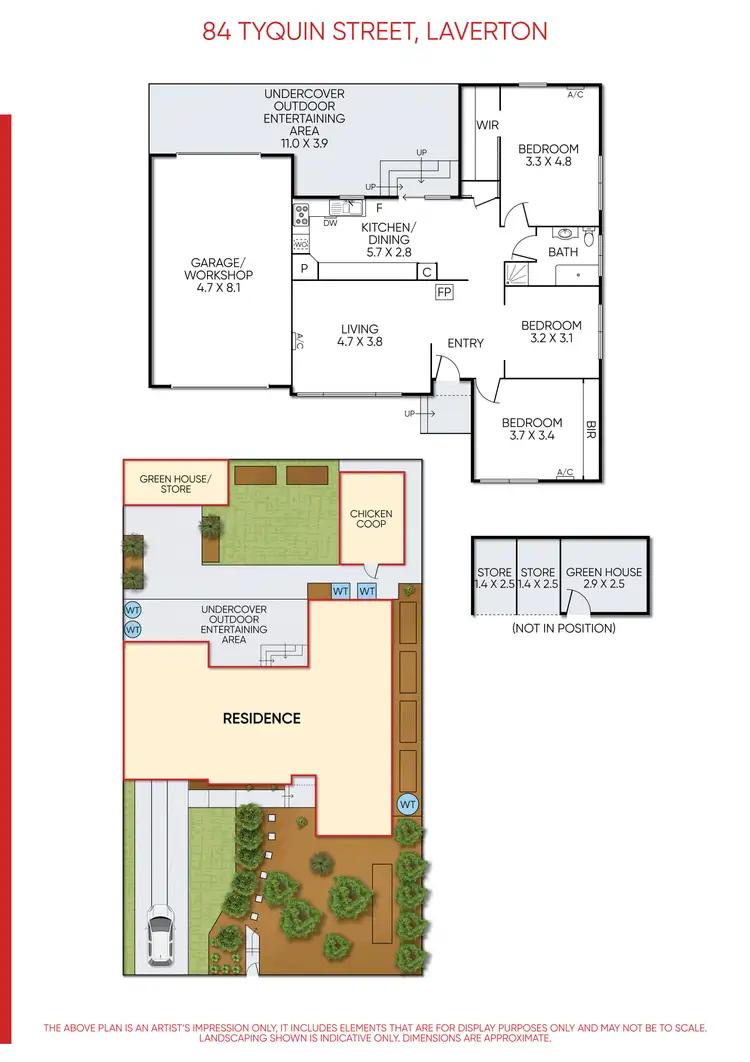 Floorplan of Homely house listing, 84 Tyquin Street, Laverton VIC 3028
