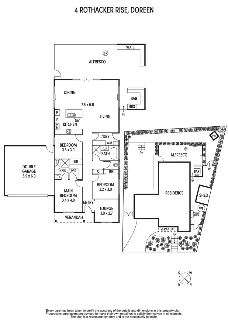 Floorplan of Homely house listing, 4 Rothacker Rise, Doreen VIC 3754