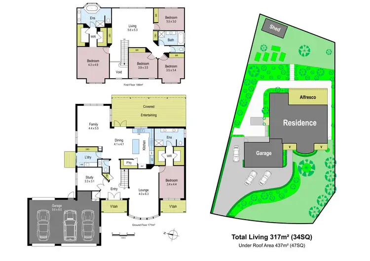 Floorplan of Homely house listing, 5 Dawson Drive, Warragul VIC 3820