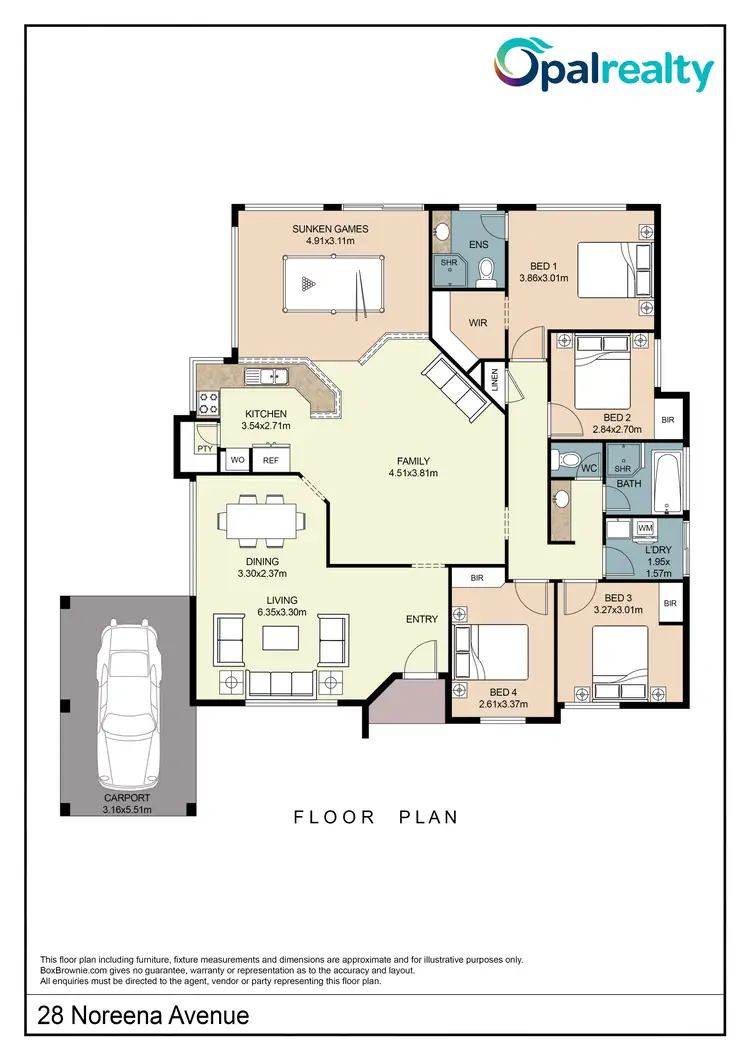 Floorplan of Homely house listing, 28 Noreena Avenue, Golden Bay WA 6174