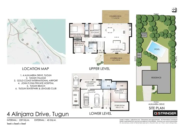 Floorplan of Homely house listing, 4 Alinjarra Drive, Tugun QLD 4224