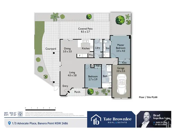 Floorplan of Homely villa listing, 1/3 Advocate Place, Banora Point NSW 2486