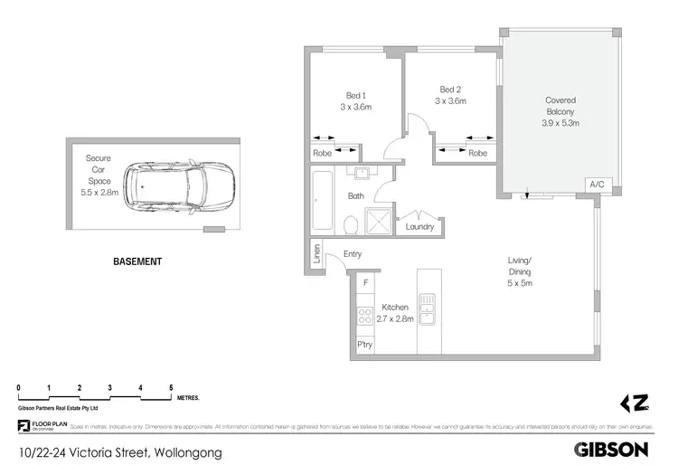 Floorplan of Homely apartment listing, 10/22-24 Victoria Street, Wollongong NSW 2500