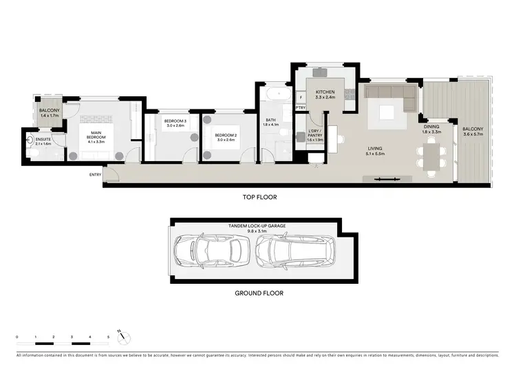 Floorplan of Homely unit listing, 5/1 Coast Avenue, Cronulla NSW 2230